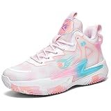 Moodeng Womens Basketball Shoes Breathable Non Slip Sports Shoes Fashion Running Sneakers Supportive Athletic Gym Shoes Pink