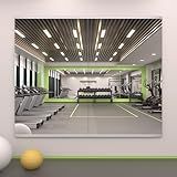 LOAAO Home Gym Mirror, 48"x24"-2 PCS Gym Mirrors for Wall, Frameless, Tempered Glass, Large Workout Mirrors for Home Gym, Dance Studio, Yoga Room, Garage Gym
