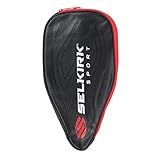Selkirk Sport Premium Pickleball Paddle Cover (Black/Red) | Durable Leather Pickleball Covers for Paddles | Premium Accessories and Equipment