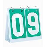 GOGO Scoreboard Flip Score Keeper Bulk for Basketball Game, Portable Scoreboard Up to 99 - Green