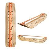 PEJOYT Slack Line Balance Board - Balance Board For Kids & Adults - Wobble Board Sports Trainer - Multipurpose Uses-Skateboard、Snowboard、Yoga、Surfing、Basketball、Skiing (Burlywood)