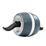 Perfect Fitness Ab Carver Roller for Core Workouts, White and Gray