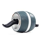 Perfect Fitness Ab Carver Roller for Core Workouts, White and Gray