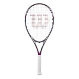 WILSON Tour Slam Adult Recreational Tennis Racket - Grip Size 2-4 1/4", Pink/Grey