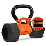 Yes4All Kettlebells Grip, Dumbbell Grip Handle, Convert Dumbbells into Kettlebell for Home Gym, Kettlebell for Weights Plate