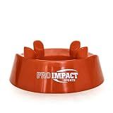 Pro Impact Rugby Ball Kicking Tee - Heavy Duty Fixed Tee with 4 Prong Hold - Kick Consistency & Accuracy Improvement for Youth & Adult (Red)