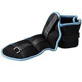 JFIT Ankle Weight Pair 3.0 LBS, Set of 2 with Adjustable Velcro Straps - Breathable, Moisture Absorbent Weight Straps for Men and Women - Comfortable Ankle, Wrist Weights
