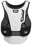 STX mens Lacrosse Shield 600 Goalie Chest Protector , White/Black, Extra Large