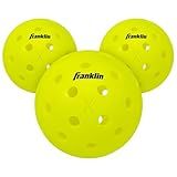 Franklin Sports Pickleball-x Performance 40 Outdoor Balls-Optic Yellow