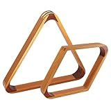 GSE Games & Sports Expert 2-Tone Solid Wood Billiard Triangle or Diamond Pool Ball Racks for 2-1/4" Pool Balls (Triangle & Diamond Rack)