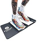 Portable Basketball & Volleyball Sticky Mat - 60 Traction Sheets, Foldable, Reusable, Non-Slip Traction Board for Court Shoe Grip Enhancer, Perfect for Hardwood Floors - Traction Mat for Sport Courts