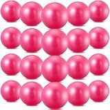 Sotiff 20 Pcs 9 Inch Pilates Ball Bulk Exercise Pilates Ball Mini Yoga Balls Therapy Core for Stability Barre Training Stretching Physical Posture Training Gym Workout with Inflation Tube(Pink)