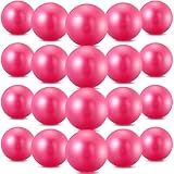 Sotiff 20 Pcs 9 Inch Pilates Ball Bulk Exercise Pilates Ball Mini Yoga Balls Therapy Core for Stability Barre Training Stretching Physical Posture Training Gym Workout with Inflation Tube(Pink)
