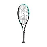 Dunlop Sports Team 260 Pre-Strung Tennis Racket, 3/8 Grip, Black/Blue