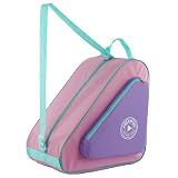 HEXIFUL Skate Bag to Carry Ice Skates, Inline Skates, Roller Skates and Quad Skates for Both Kids and Adults (Violet-Pink/Mint 020)