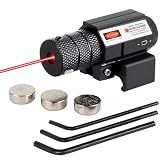 KASENTE Tactical Laser Sight, Red Dot Beam with Picatinny Rail Mount, Adjustable Windage & Elevation for Airsoft Guns, Pistols & Rifles, Long Range Precision for Outdoor Shooting & Training
