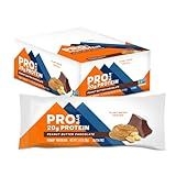 PROBAR - PROTEIN Bar, Peanut Butter Chocolate, Non-GMO, Gluten-Free, Healthy, Plant-Based, Whole-Food Ingredients, Natural Energy (12 Count)