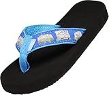 NORTY Women's Flip Flop Sandals for Everyday Wear, Happy Camper, Size 7