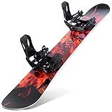 STAUBER 143cm Summit Snowboard & Binding Package Sizes 128, 133, 138, 143, 148,153,158, 161- Best All Terrain, Twin Directional, Hybrid Profile - Adjustable Bindings - Designed for All Levels