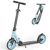 Kick Scooter for Kids 5-12, Teens, Adults, CPSC Certified Foldable Lightweight Sport Scooter with 8 Inch Wheels, Max Load 240 LBS, Gift for Childs