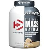 Dymatize Super Mass Gainer Protein Powder, Gourmet Vanilla, 52g Protein, 1g Creatine, 1280 Calories, 10.7g BCAAs, 245g Carbs, Contains Whey Protein Powder, Isolate, and Casein (8 Servings)