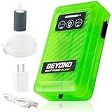 Beyond Bait Pump Rechargeable Aerator - Portable Glow in The Dark Bubbler – 4 Speed Portable Live Bait Aerator with XL Air Stone – Water-Resistant, Keeps Your Bait Alive Longer