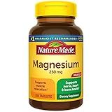 Nature Made Magnesium Oxide 250 mg, Magnesium Supplements for Men and Women, Support for Muscle, Heart, Bone and Nerve Health, 200 Tablets, 200 Day Supply