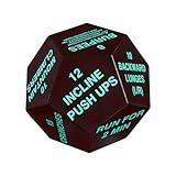 Generic Fitness Challenge Dice Set for Home Workouts, Green
