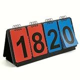 ShYeenei Portable Scoreboard, Large Flip Number Score Keeper for Games