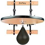 Speed Bag Platform Speed Bag Stand for Boxing Punching Practice Includes Height Adjustable Mount Speedbag and Air Pump 360° Swivel 24 Inch Board