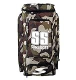 SS Camo Duffle Cricket Kit Bag | Light Weight with Attractive Design | Weather-Resistant | Spacious Storage | Comfort | Stylish and Sporty | Shoulder Straps | Special Bat Holder