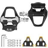 Pinsync Road Bike Clipless Pedals Compatible with SPD-SL Cleats, 9/16-Inch