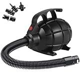 Electric Airpump for Inflatable Tumble Track Gymnastics Mat, Air Roller Barrel, Swimming Ring, Bed, Pool Toy, Inflatables Raft Boat Electric Pump with 4 Nozzles（AC 110-120V（500W））