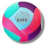 Safe Sport Gear Softy Volleyball - Super Soft Designed for Pain-Free Play - Awesome Kids Indoor Ball with a Realistic Feel and Bounce - Perfect Ball for House (Softy Volleyball Teal)