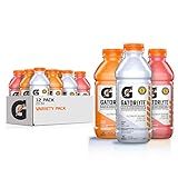 Gatorade Rapid Rehydration Electrolyte Beverage, 3 Flavor Variety Pack, 20 Fl Oz (Pack of 12)