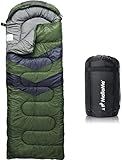 MalloMe Sleeping Bags for Adults Cold Weather & Warm - Backpacking Camping Sleeping Bag for Kids, Girls, Boys - Lightweight Camping Essentials Gear Accessories Hiking Sleep Must Haves Single & Double