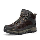 NORTIV 8 Men's Waterproof Hiking Boots Outdoor Mid Trekking Lightweight Mountaineering Shoes Paladin,Size 11,Brown,JS19004M