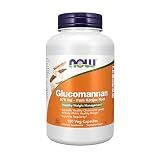 NOW Supplements, Glucomannan 575 mg, Supports Regularity*, 180 Veg Caps