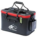 Fishing Bucket, 6Gallon/8Gallon/10Gallon Foldable,Live Fish Bait Container Multi-Functional,Outdoor Camping EVA Fishing Bag and Fish Protection Bucket