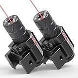 Red Dot Beam Laser Sight for Hunting Gun Rifle Pistol Handgun 20mm Mount with Button 2PACK