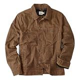Huckberry Flint and Tinder Men's Flannel-Lined Waxed Trucker Jacket