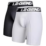 Legendfit 2-Pack Mens Baseball Compression Shorts w/Cup Pocket NO Cup