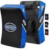 Farabi Quad Boxing MMA Muay Thai Martial Arts Hook & Jab Punch kick Pads MMA Target Focus Punching Mitts Thai Strike Training Kick Shield Kicking Target mitt Kick Strike pad (Blue Black)
