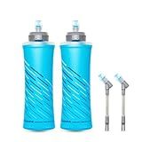 HydraPak UltraFlask Speed (500ml or 600ml) - Collapsible Soft Flask Water Bottle for Hydration Vests and Running Packs with Easy Open Cap