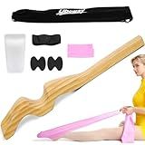 Uboway Ballet Foot Stretcher, Portable Dance Stretching Equipment with Elastic Stretch Band, Two Pads, Leg Strap, Small Bag for Easy Carry, Foot Stretcher for Dancers, Yoga People