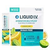 Liquid I.V. Sugar Free Hydration Electrolytes, Lemon Lime, 14 Count