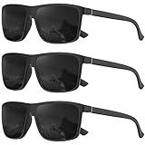 KALIYADI Polarized Sunglasses for Men and Women, Mens Sunglasses Polarized with UV Protection for Driving Fishing Golf (3 Packs)