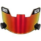 LOKIYS Football Visor - for Youth Football Helmets & Adult Football Helmets（red）