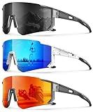 OUKEMAX Polarized Sport Sunglasses-Men-Women Running-Sunglasses: Cycling Sun Glasses UV Protection Driving Fishing 3packs