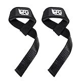RFG Neoprene Lifting Straps for Gym Training – 24" Length, 2" width - Wrist Wraps for Weightlifting with 7mm Padded Cotton & Anti-Slip Silicone for Bodybuilding, Powerlifting & Deadlifts